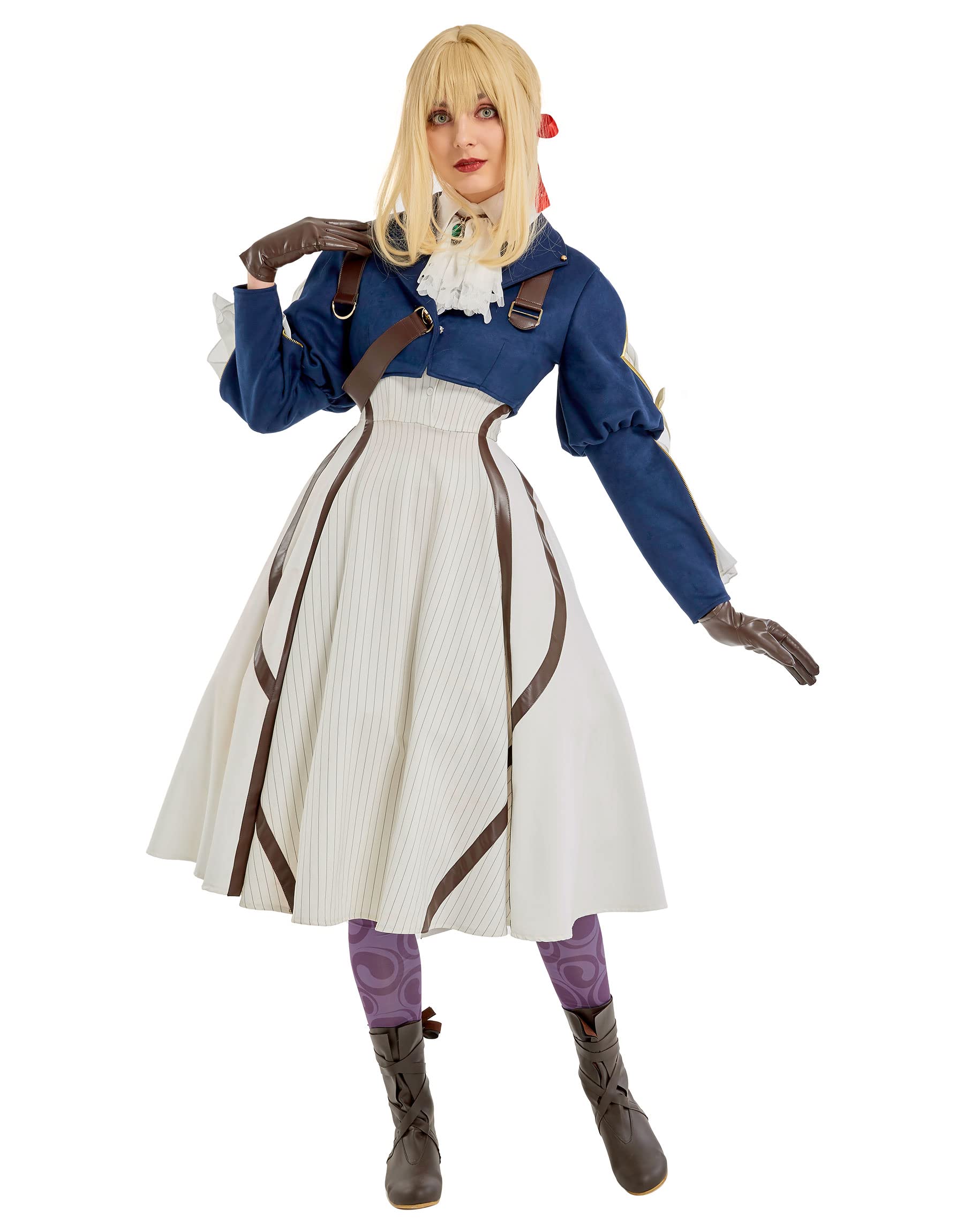 CoskidzWomen's Medieval Costume Dress Cosplay Renaissance Costume Dress Full Set Vintage