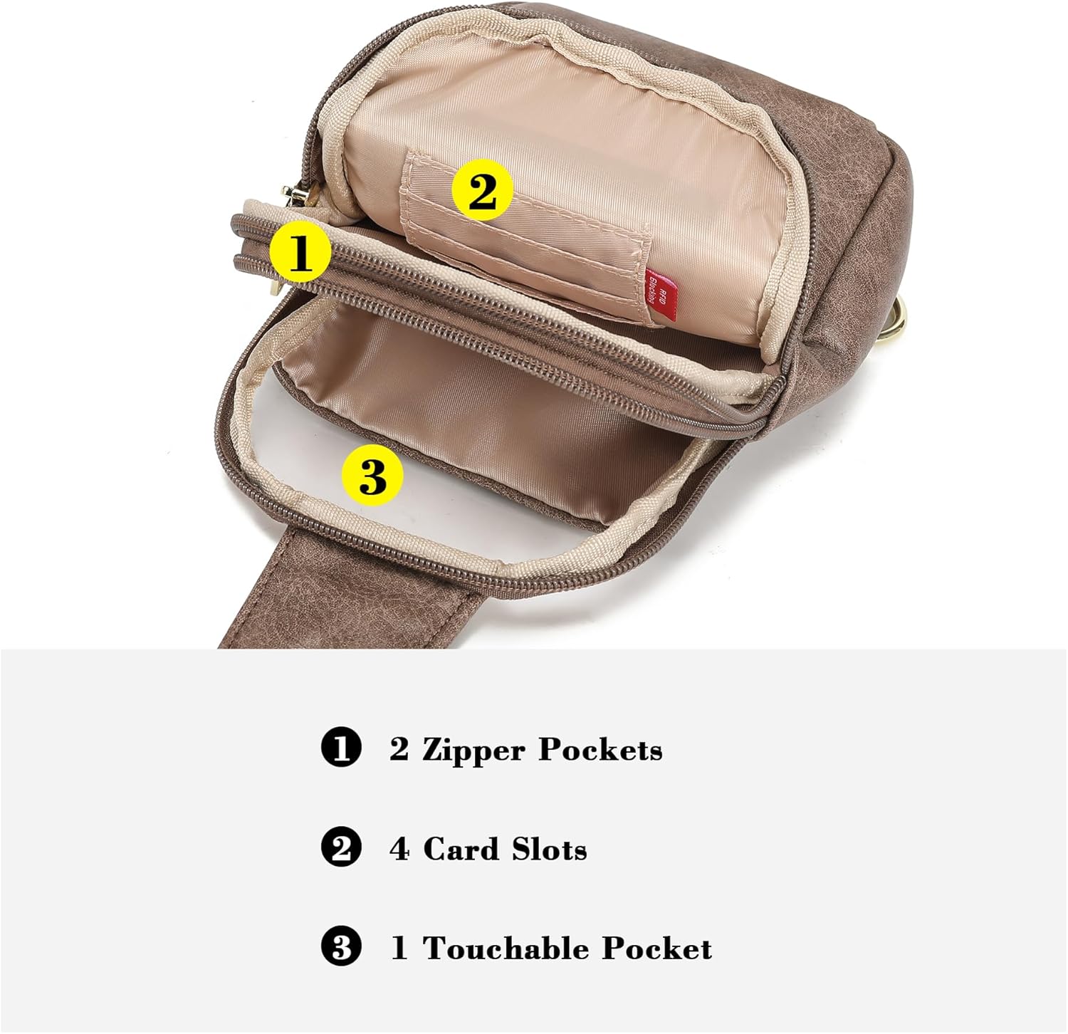 Travel Small Sling Bag for Women Anti Theft Crossbody Bags Phone Purse Cross Body Fanny Pack Over the Shoulder Bags - Image 5
