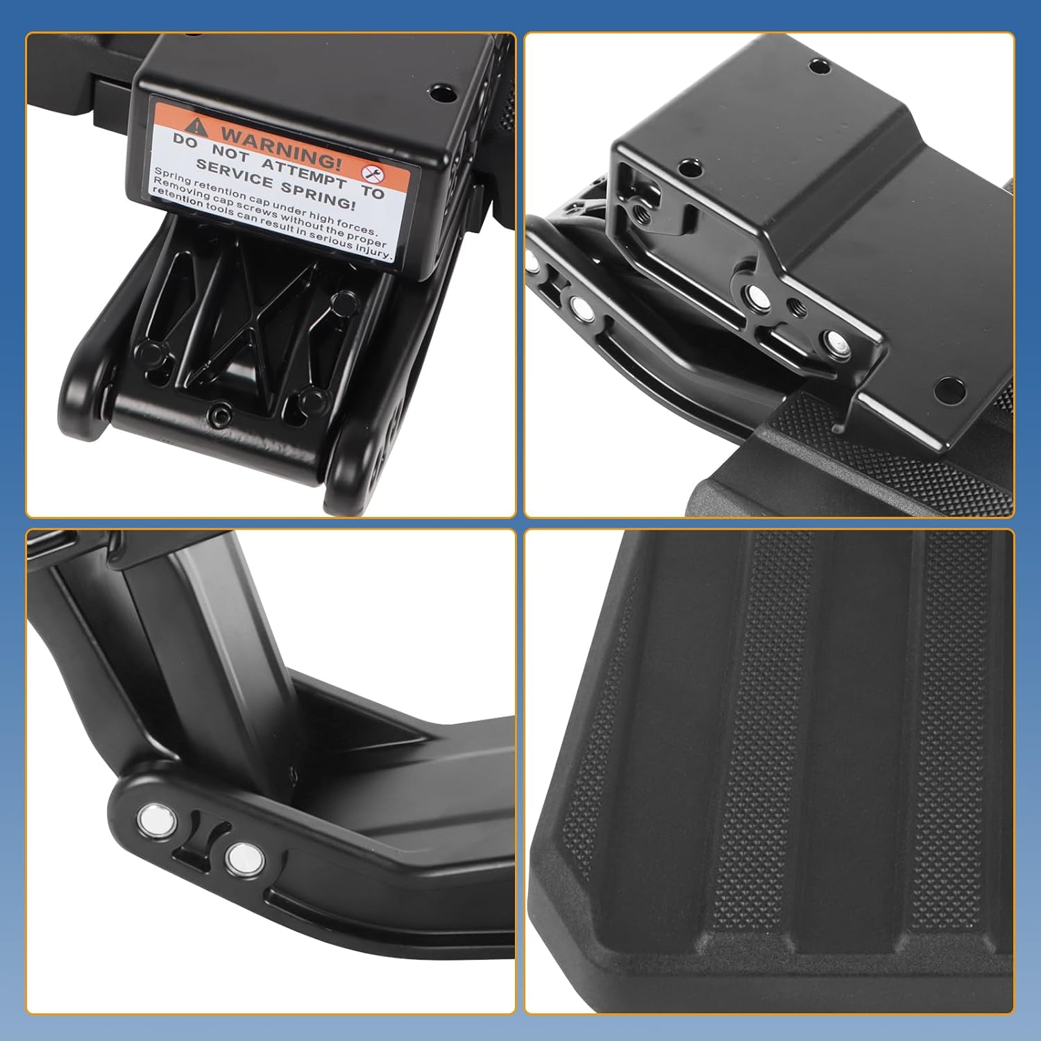 Rear Bed Step Tailgate Bed Step Compatible with 2024 2025 Ford F150 Swing Tailgate Center Door Retractable Truck Bed Step Not for Drop Tailgate Replace# VRL3Z-17A958-A