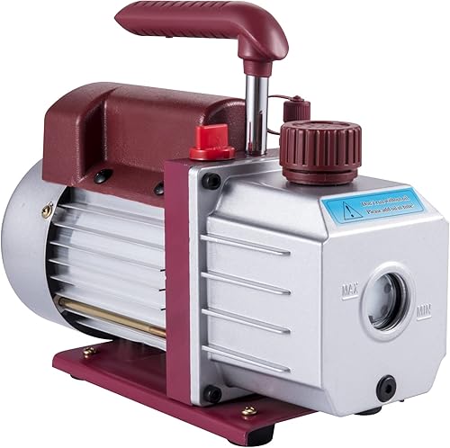 Miniatura 10 de VEVOR Bomba de vacío 4.5CFM Bomba de vacío HVAC Bomba de vacío de paleta giratoria de una etapa 13HP 5PA Ultimate Aire acondicionado Bomba de vacío
