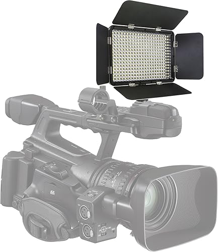 Miniatura 3 de Kit de luz Vidpro LED-330 para foto y video - Luz LED de panel para cámara - Luz ajustable y regulable se adapta a cámaras, videocámaras y DLSR con
