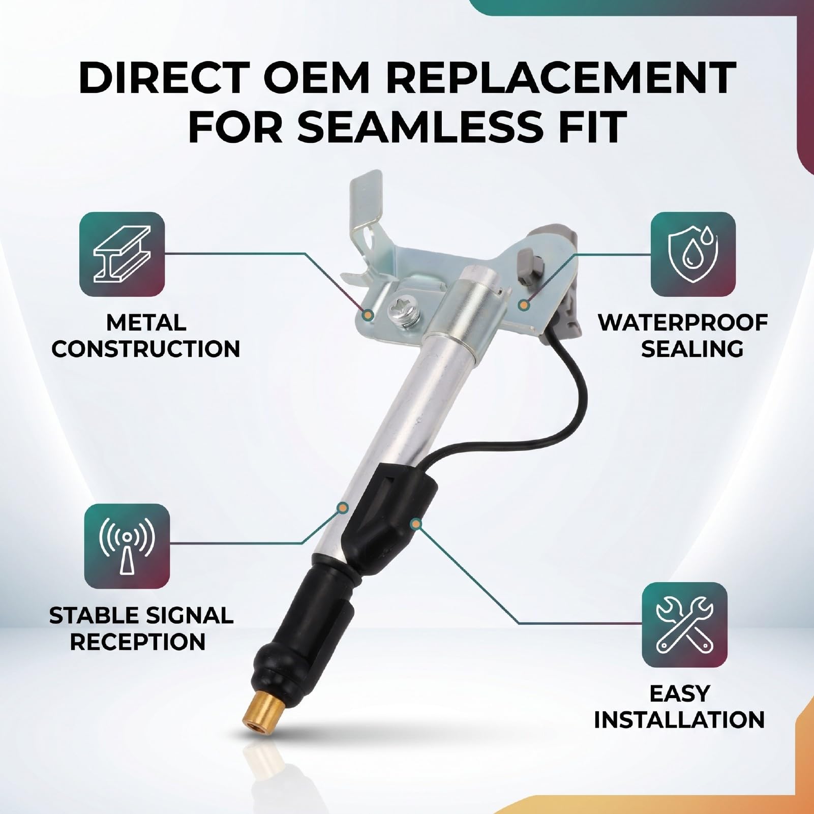 aqxreight Base Dell'antenna Sul Tetto 86309-35140 Struttura Sigillata Base del Supporto per Palo Dell'antenna Antinvecchiamento a Prova di Pioggia con Design di Tenuta Integrato Ricezione