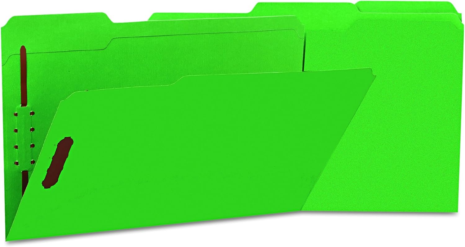 Universal One Heavyweight Top Tab Classification Folder, Red (13523)