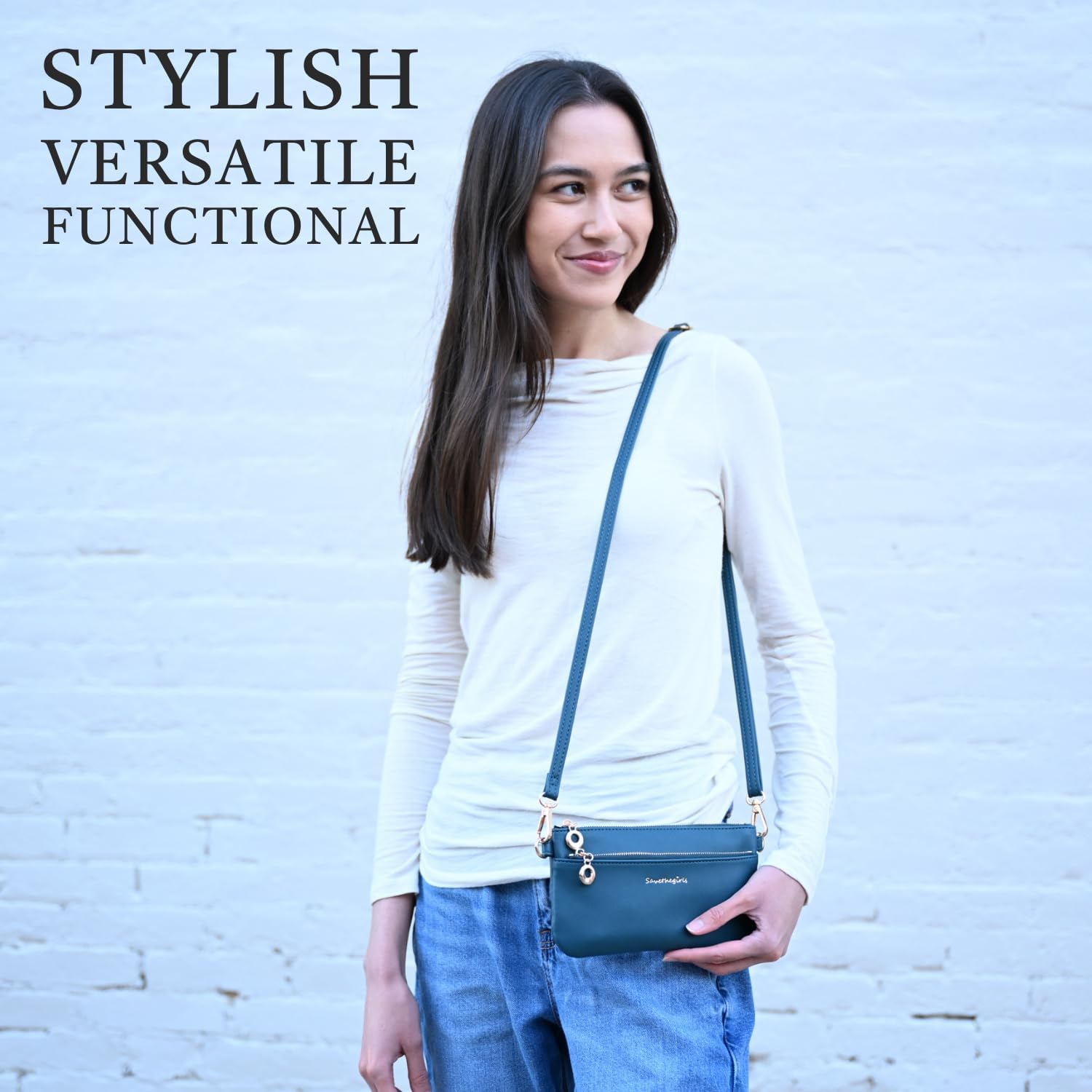 Save the Girls Cell Phone Purse - Touch Screen Women’s Crossbody Bag - Clutch Purses for Women (Bella) | Touch Screen, for Women