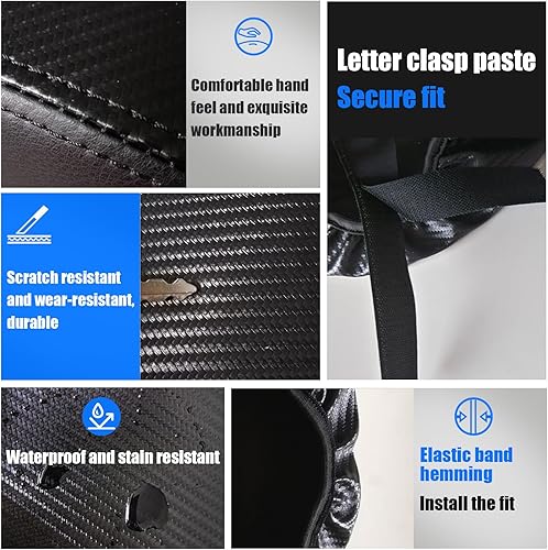 Miniatura 5 de Funda para consola central de automóvil, almohadilla de consola central de piel sintética para Dodge Ram, caja de reposabrazos de fibra de carbono