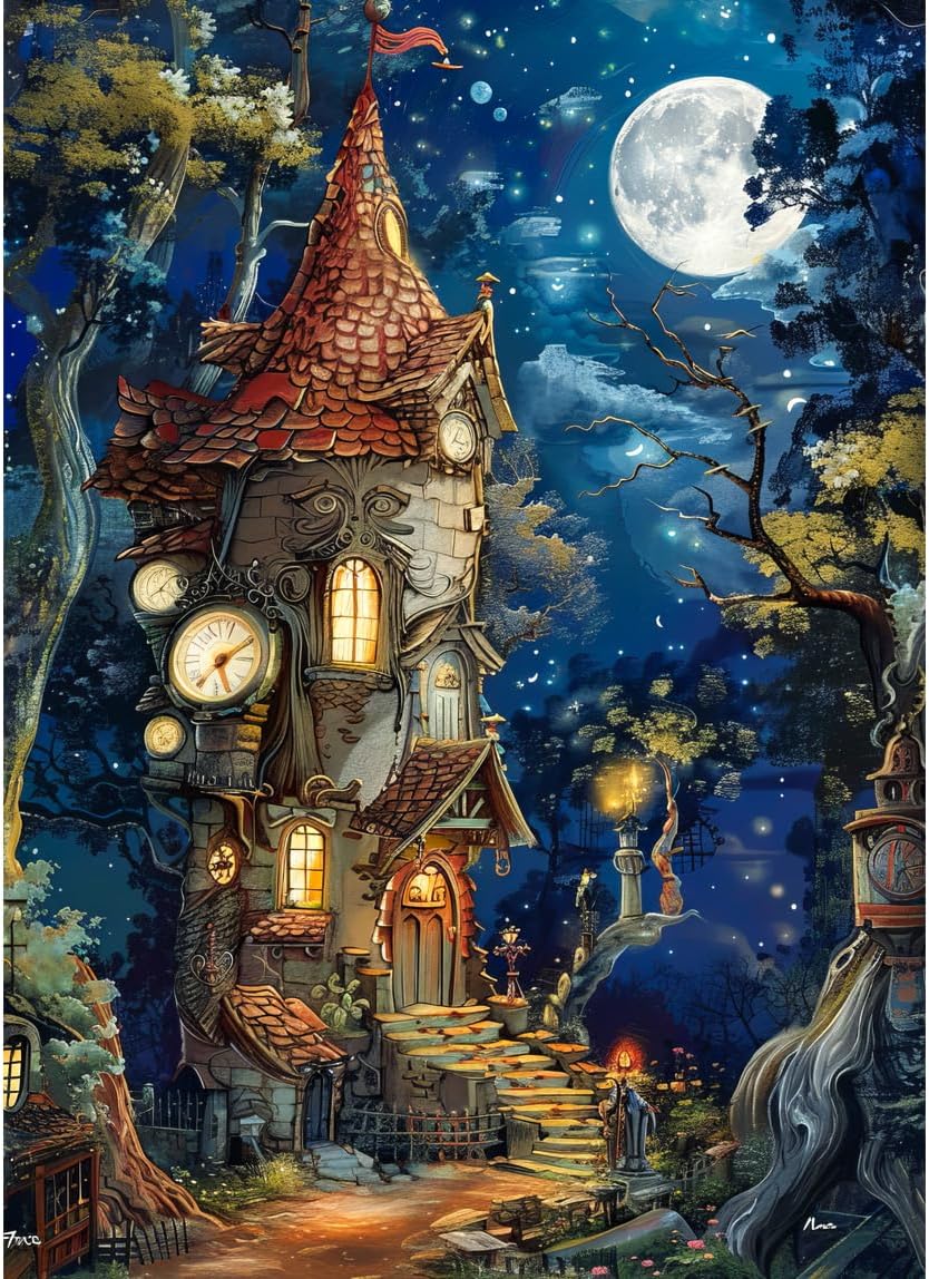 Jigsaw Puzzles for Adults 1000, Impossible Puzzle for Adults Educational Games Gifts. Challenging Puzzles, Puzzle Game for The Whole for Women, Gifts for Men, Theme:Ancient Castle