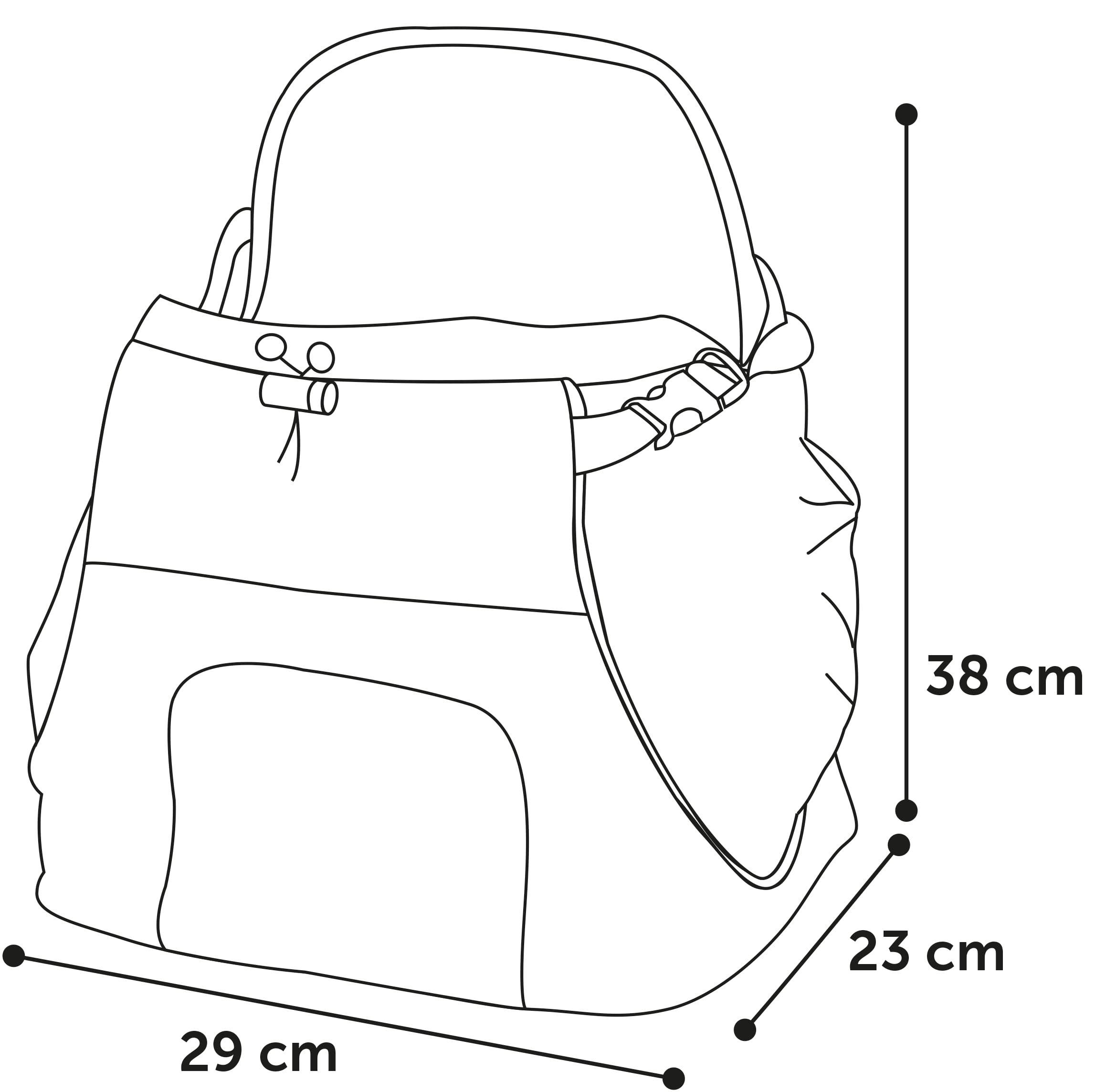 Hunderucksack - Bauchtrage Sybil Blau – 29x23x38cm – Polyester – Reflektoren – Rückenverstärkung – Abnehmbarer Boden – Sicherheitsleine – Schulter- & Taillenriemen