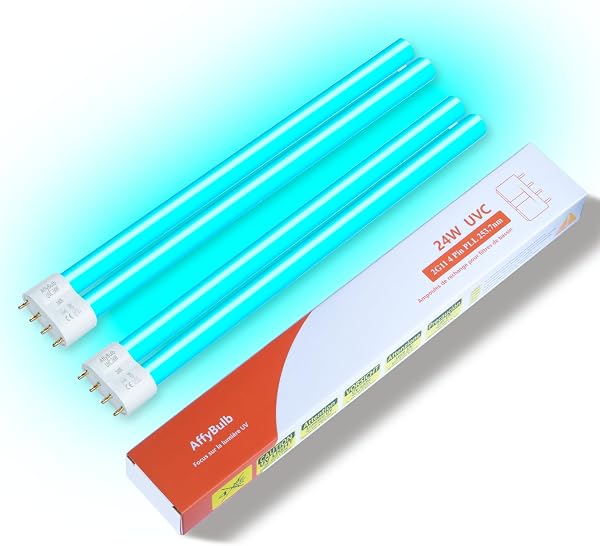 2 * 24W 2G11 PLL Ersatz-UV-Leuchtmittel, für Teich-UVC-Filter, Maschine oder Klärer - 1