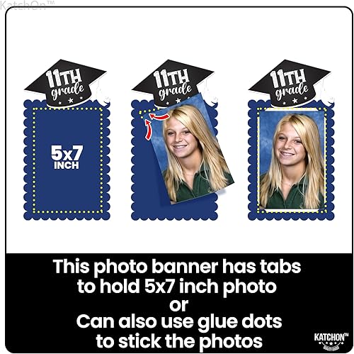 Vista 82 de KatchOn, Cartel de fotos de graduación verde 2025 – grande, 10 pies, pancarta de graduación 2025 Decoraciones de fiesta de graduación 2025
