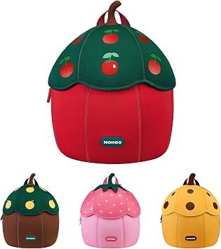NOHOO Cherry Backpack for Cute Girls Waterproof School Bag 9 inch