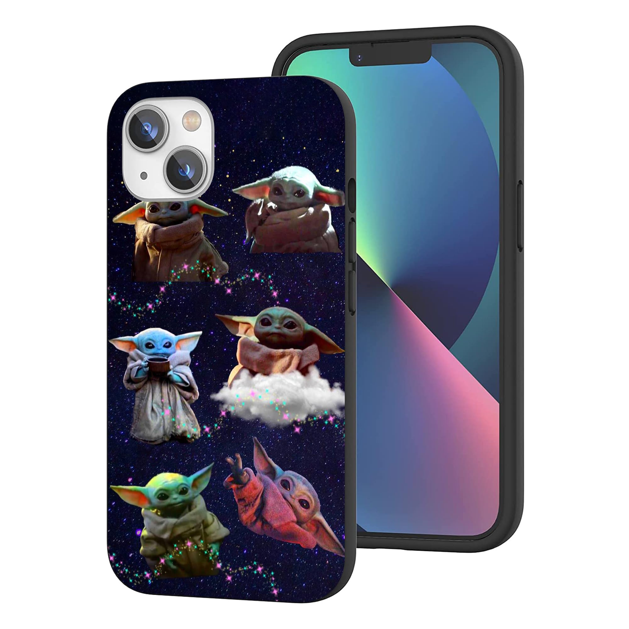 BOXUEZHENU Compatible with iPhone 13 Case, Shockproof Full Body Phone Protective Case Cover for Women Men(Funny-Wars-Youda-Friendly-1)