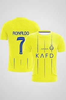 Ronaldo Jersey for Boys and Mens 2025/26 (CR7 Fans Jersey Special Version)(9-10Years,Multicolor-14)