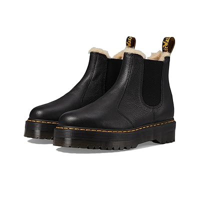 Dr. Martens 2976 Platform Faux Fur Lined Boots Black