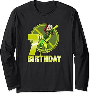 Marvel X-Men Rogue 7th Birthday Badge Manga Larga