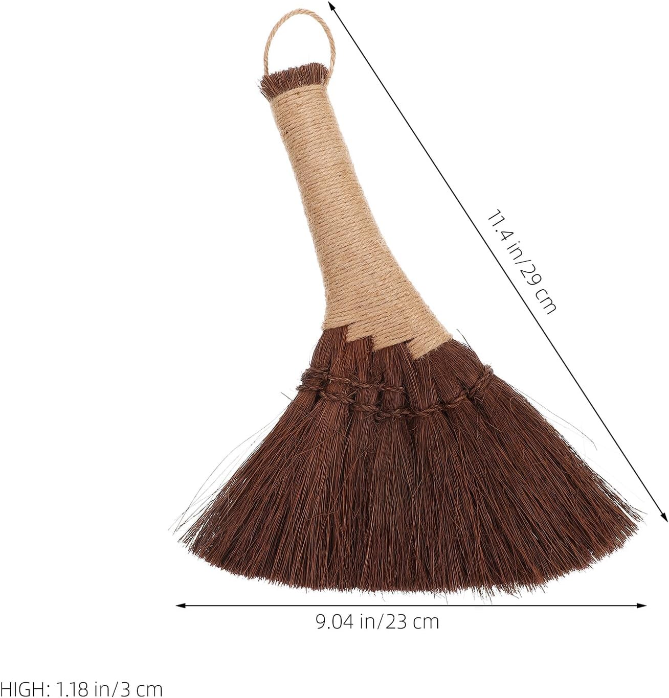 Mobestech Soft Bristle Hand Broom Brush Small Whisk Broom for Desktop Cleaning Bed Sofa Dust Removal Household Use Portable Cleaning Tool