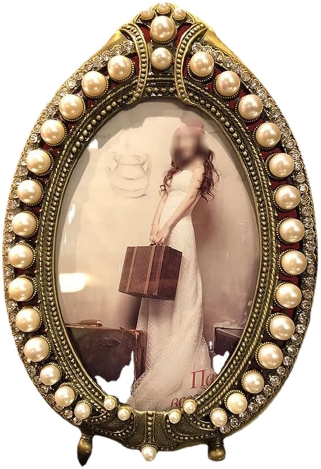 Metal Picture Frame, Vintage Metal Photo Frame Multiple Sizes(5 * 7)