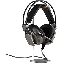 AVLT Universal Slim Aluminum Alloy Desktop Headphone Stand - Brown | Anti-Slip Headset Display Organizer Hanger Rack Holder