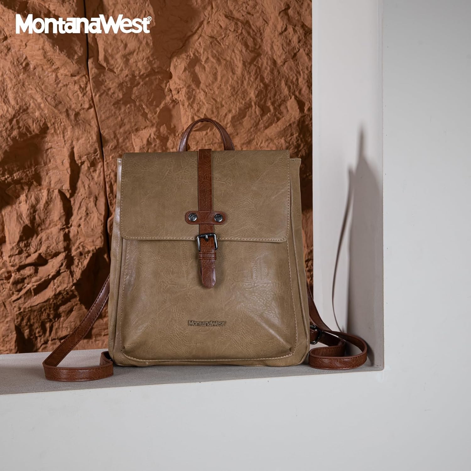 Montana West Small Casual Daypack Backpack Purse for Women Convertible Crossbody Bag for Travel Work - Image 3