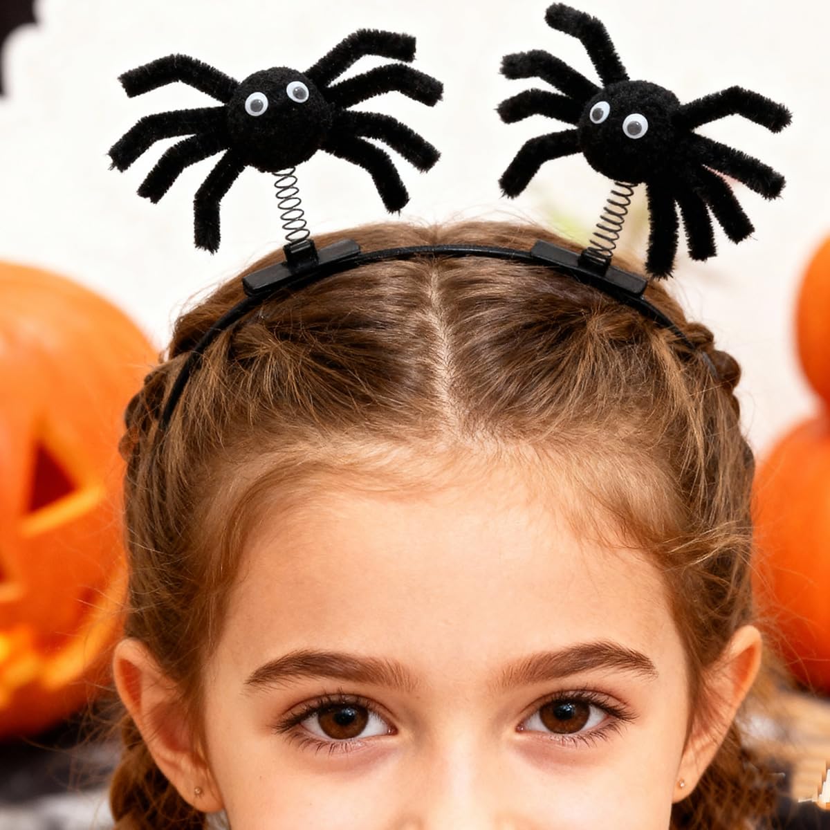 Spider Hair Clips for Women Girls, Spring Spider Barrettes Hairpins Halloween Hair Accessories (Black -A) - Image 4