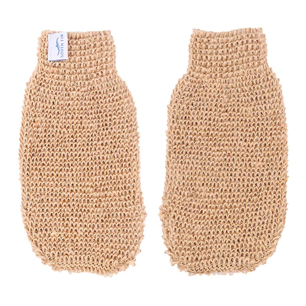 2 unids exfoliante de guante esponja de baño Scrubber quitar la piel muerta limpieza profunda vigoriza tu piel