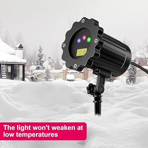Miniatura 7 de Proyector láser de Navidad para exteriores, decoraciones de Navidad, espectáculo de luces de estrellas, decoraciones de proyector de vacaciones para