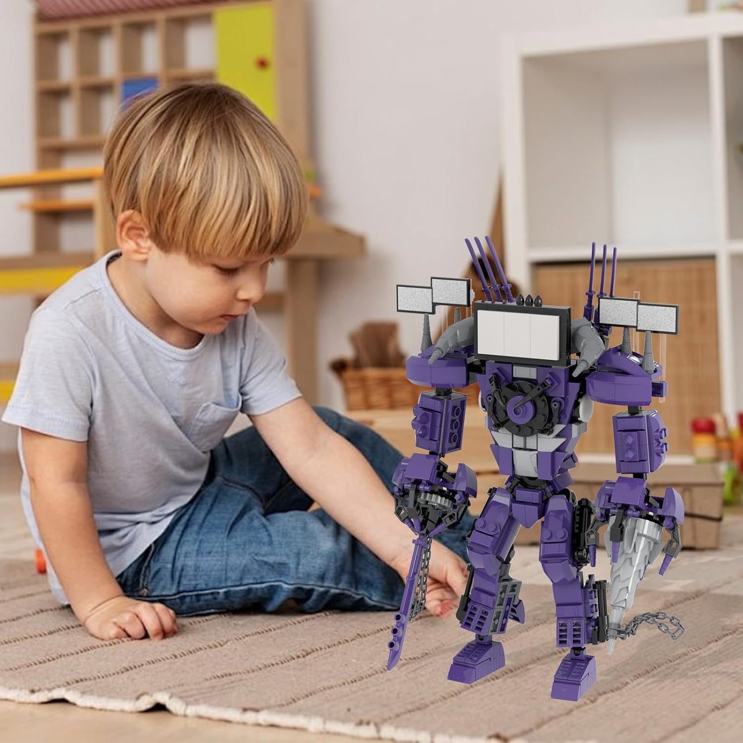 Toilet Blocks Toys TV Man Building Blocks Toys,Construction Playset Blocks Action Figure Building Blocks for Adults Kids 474 PCS