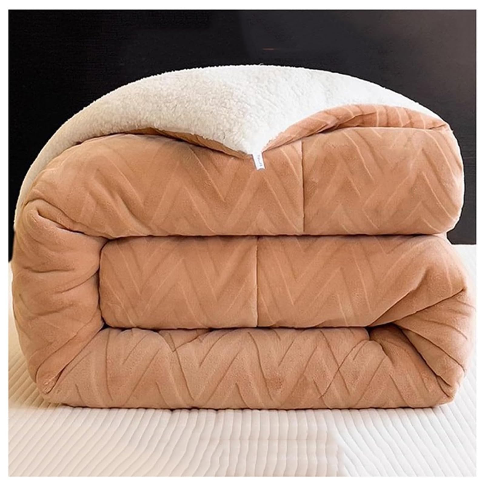 LLiuvcc Super Warm Lamb Quilt Winter Blanket,Double-Sided Velvet Thickened Breathable Warmth Fluffy Autumn Spring Plush Comforter Core(Color6,150x200cm(3.5KG))