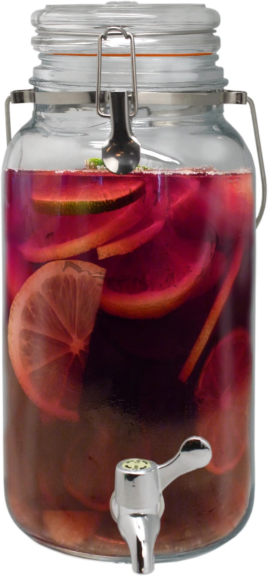 NERTHUSFIH 168 4L Dispenser. Glass dispenser for juices or any other drink 4 lires dispenser