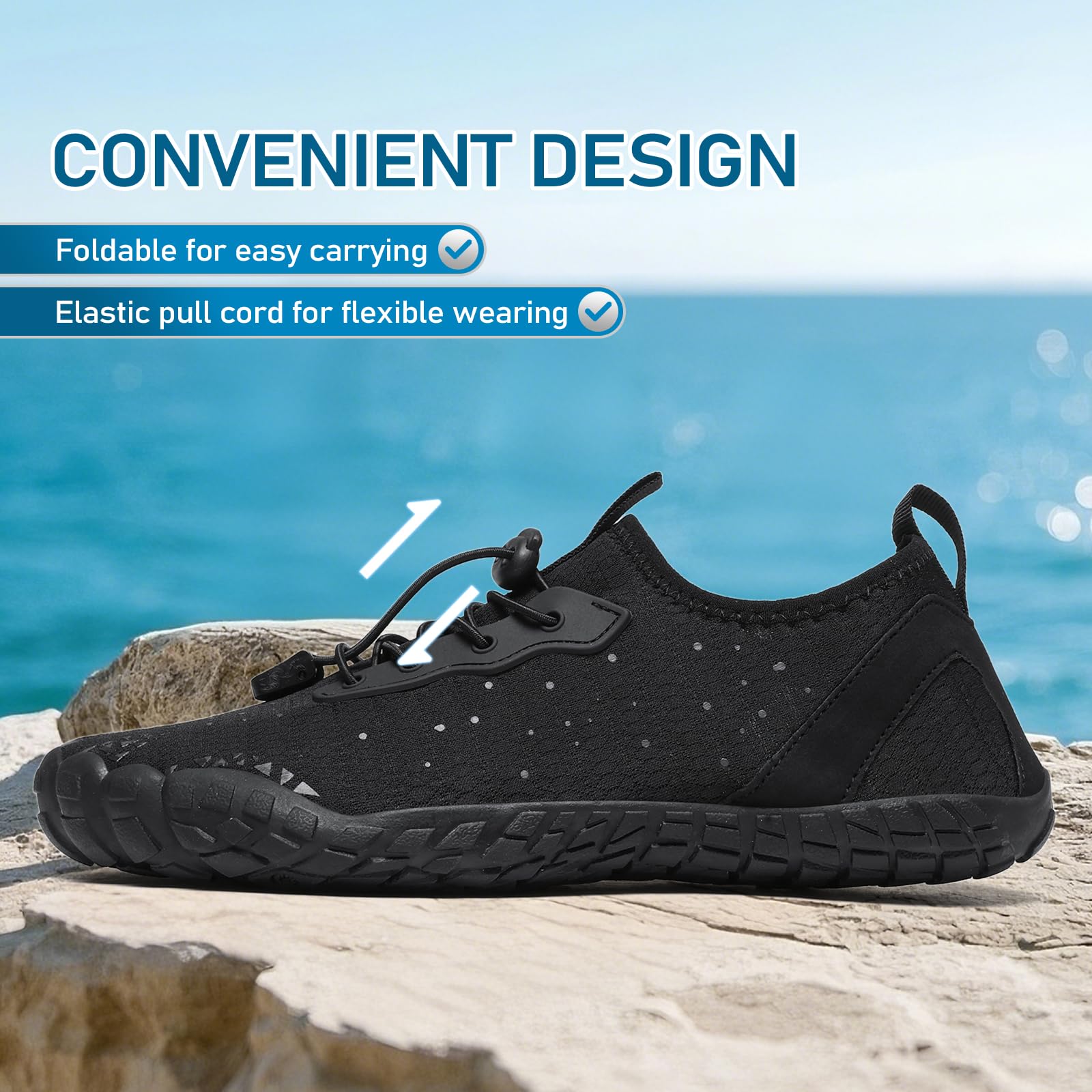 ziitop Laufschuhe barfußschuhe Herren Damen Wasserschuhe Wasserschuhe für Strand Boot Angeln Yoga tauchen surfen joggen Fitness schnelltrocknend