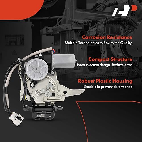 Miniatura 3 de A-Premium Actuador de cerradura de puerta trasera para maletero con portón elevador eléctrico compatible con Infiniti QX56 2004-2010 y Nissan Armada