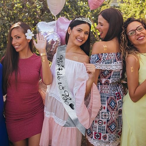 Miniatura 6 de Corona de cristal + banda de novia + velo, regalos de despedida de soltera, decoraciones de despedida de soltera, velo de boda, velo de despedida de