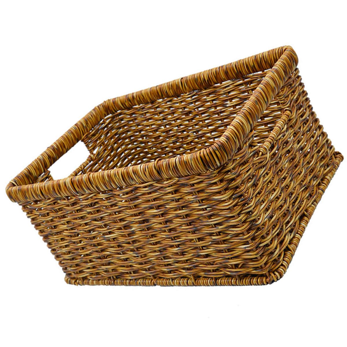 Panier de finition de bureau tressé pour organiser votre maison