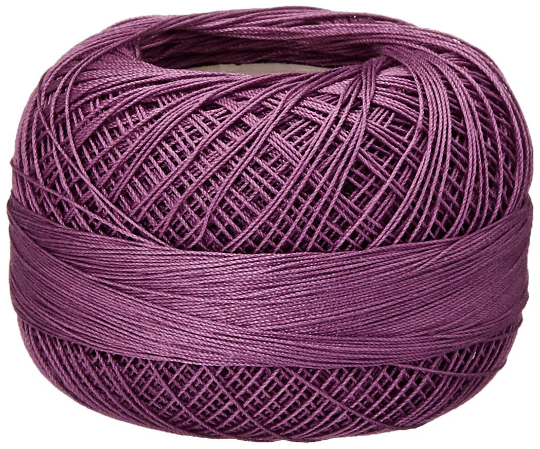 Lizbeth Size 80 HH80 Lizbeth Cotton Thread 184 Yds 10 Grams, Country Grape Medium