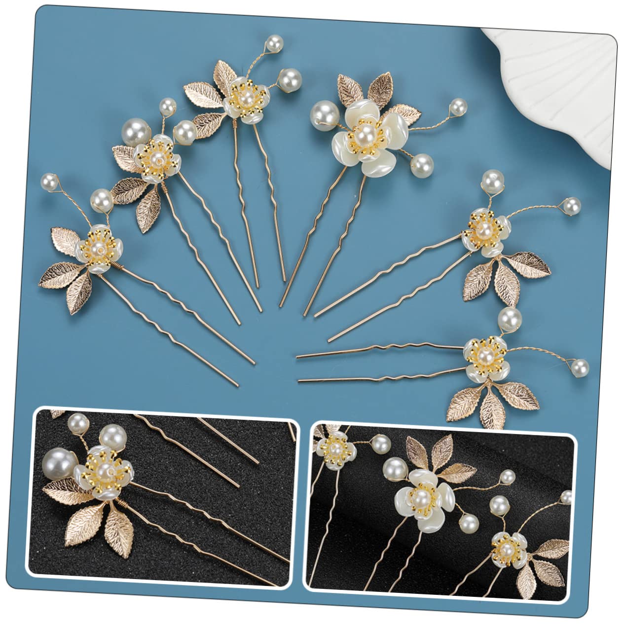 MAGICLULU 30 Piezas Horquilla hair clips orquillas pasador de pelo nupcial tocado de boda para novia pasadores de pelo tiara palo de pelo nupcial accesorio para el cabello de boda coreano