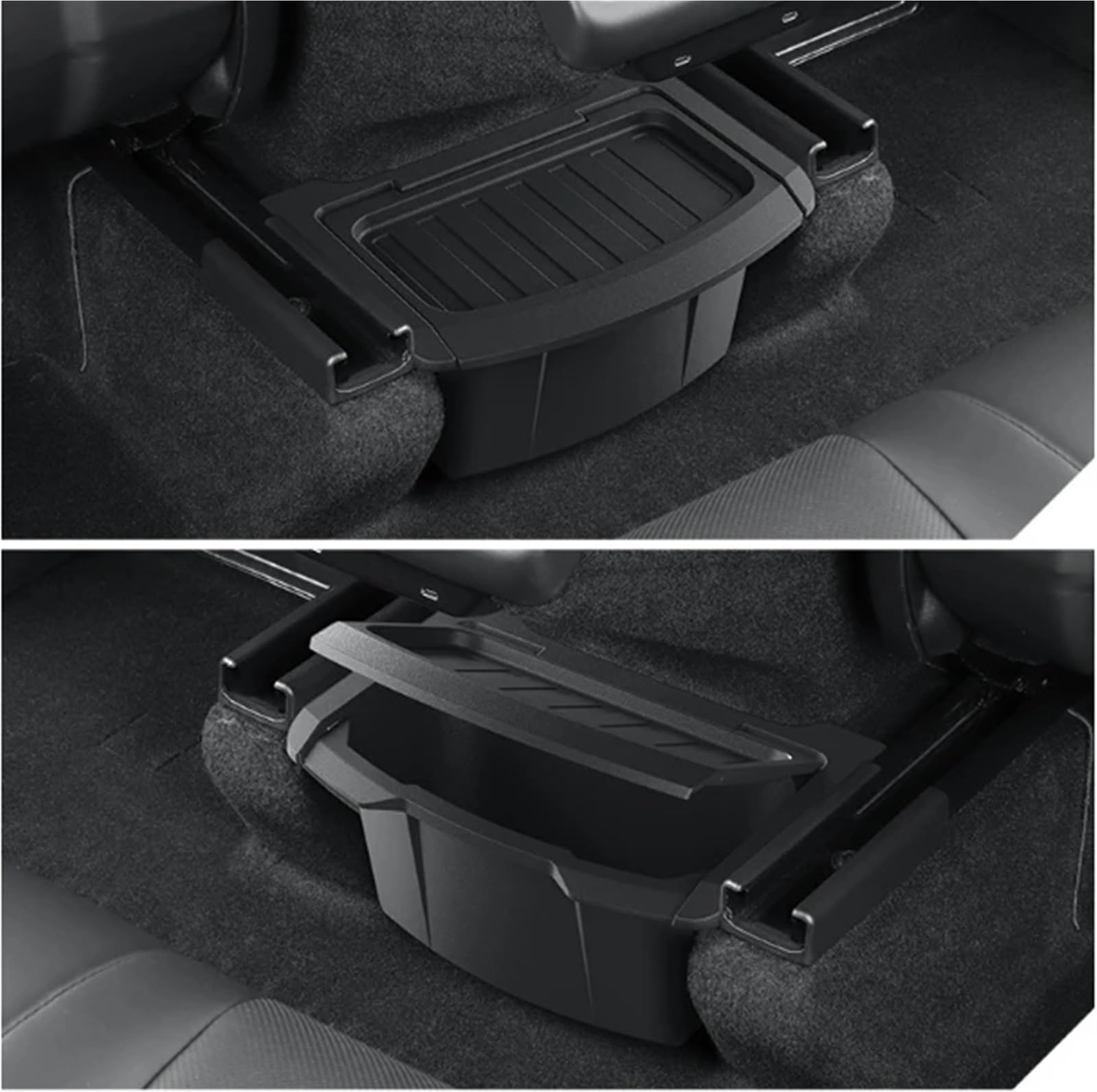 Apoyabrazos para coche Para Tesla Model Y Asientos Traseros Consola Central Caja Almacenamiento Piso TPE(Type B)