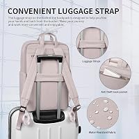GOLF SUPAGS Laptop Hátizsák 15.6 Hüvelykes Notebook Táska Lopásbiztos Iskolai Hátizsák Férfi Női Utazási Táska Rózsaszín Szürke 6