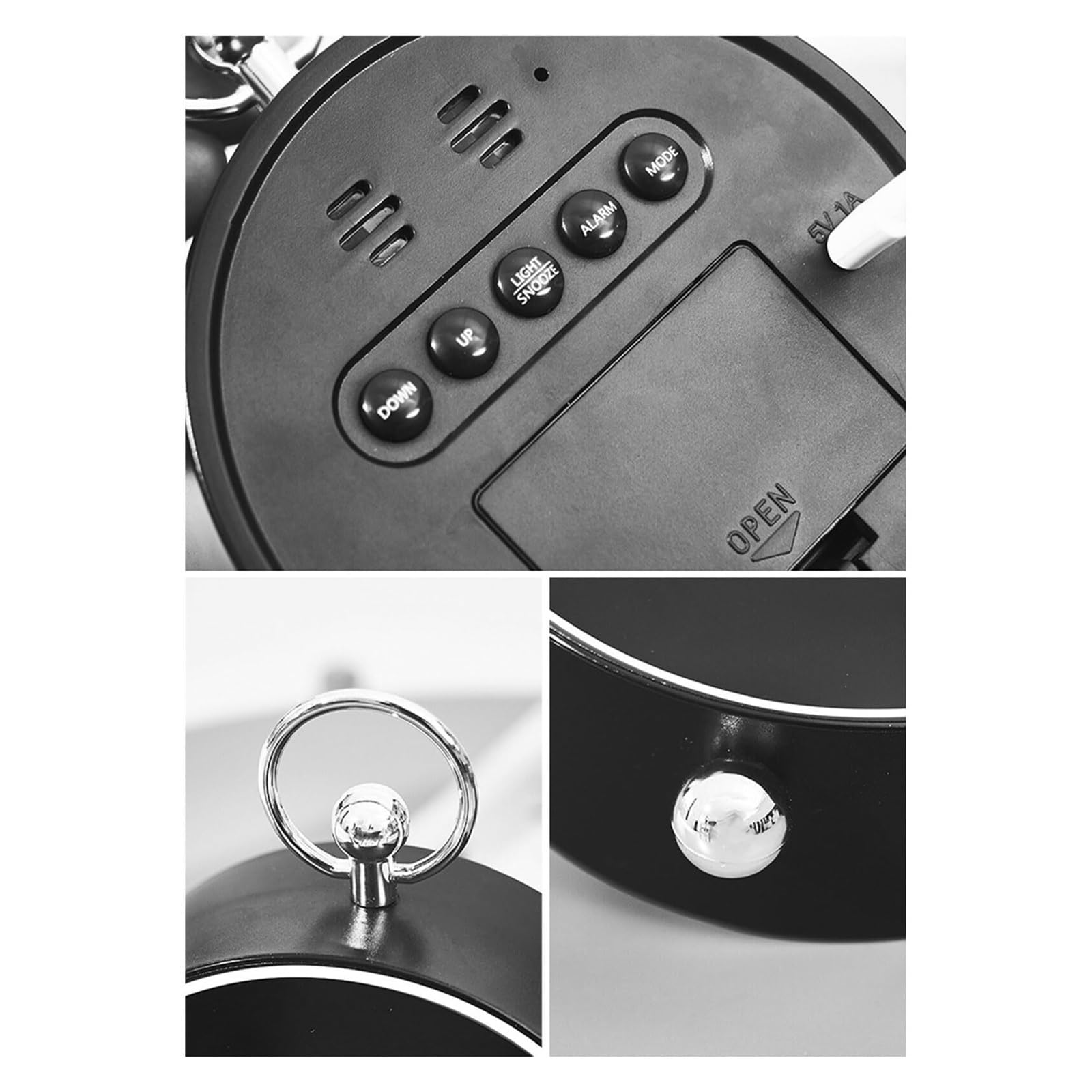 Despertador Reloj Despertador Digital Junto a la Cama Relojes de Mesa for Montaje en Pared