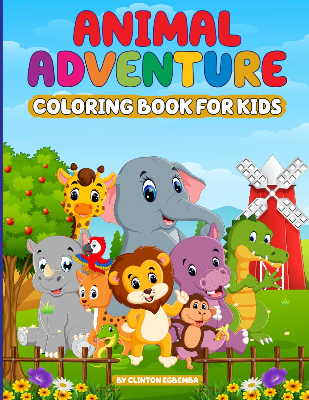 Animal Adventure Coloring Book for Kids