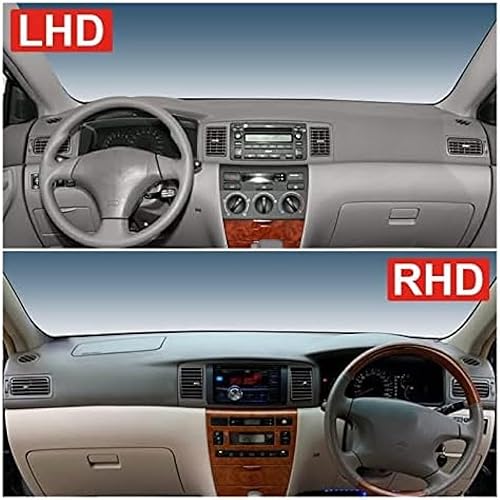 Miniatura 3 de GAFENO - Funda para tablero de automóvil, evita la luz, alfombrilla anti-UV, alfombrilla para tablero de instrumentos para Toyota para Corolla para