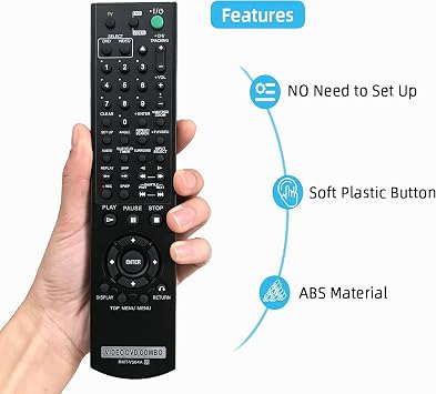 Replacement Remote Control for Sony DVD/VHS Combo Player SLV-D370P SLV-D380P SLV-D350P SLV-D360P SLV-D500P SLV-D281P SLV-D300P SLV-D560P