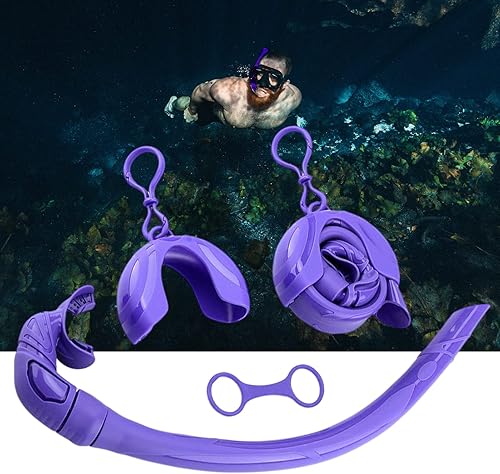 Miniatura 7 de Tubo de esnórquel  Boquilla ergonómica plegable, suministro de oxígeno de alta estabilidad con estuche de almacenamiento compacto, tubo de