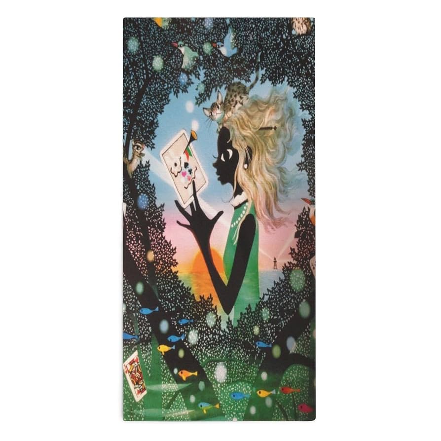 Amazon｜藤城清治 ふじしろせいじタオル フェイス ふんわり 軽い