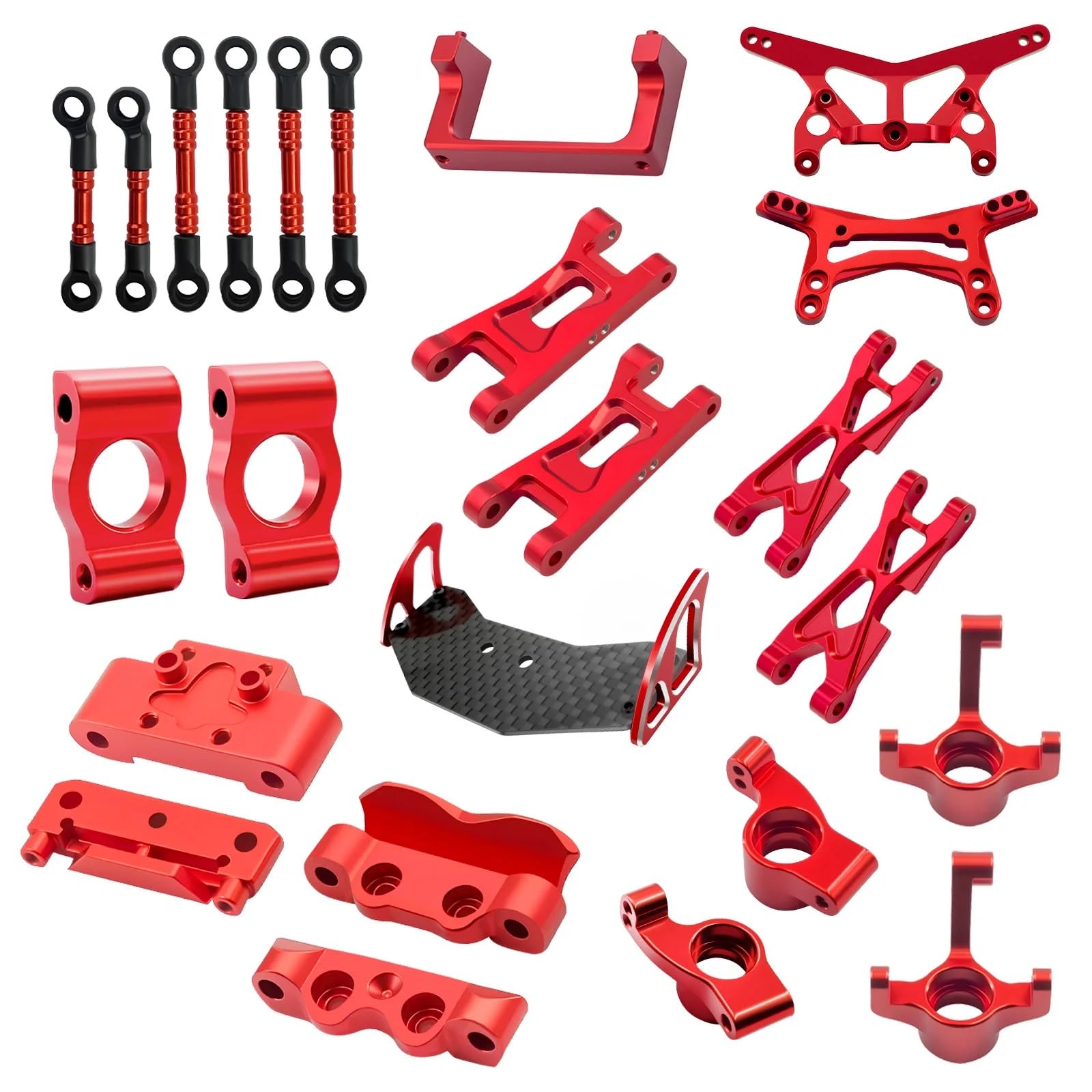 para WLtoys 244016 para Losi Micro B 1/24 Bujes Dirección C Brazos Suspensión Mampara RC Piezas Mejoradas Accesorios Bloque Dirección