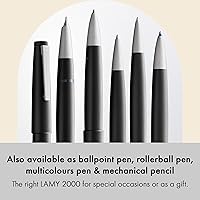Vista 5 de Pluma estilográfica, negra, de punta extra-fina, marca Lamy 2000 (L01EF).