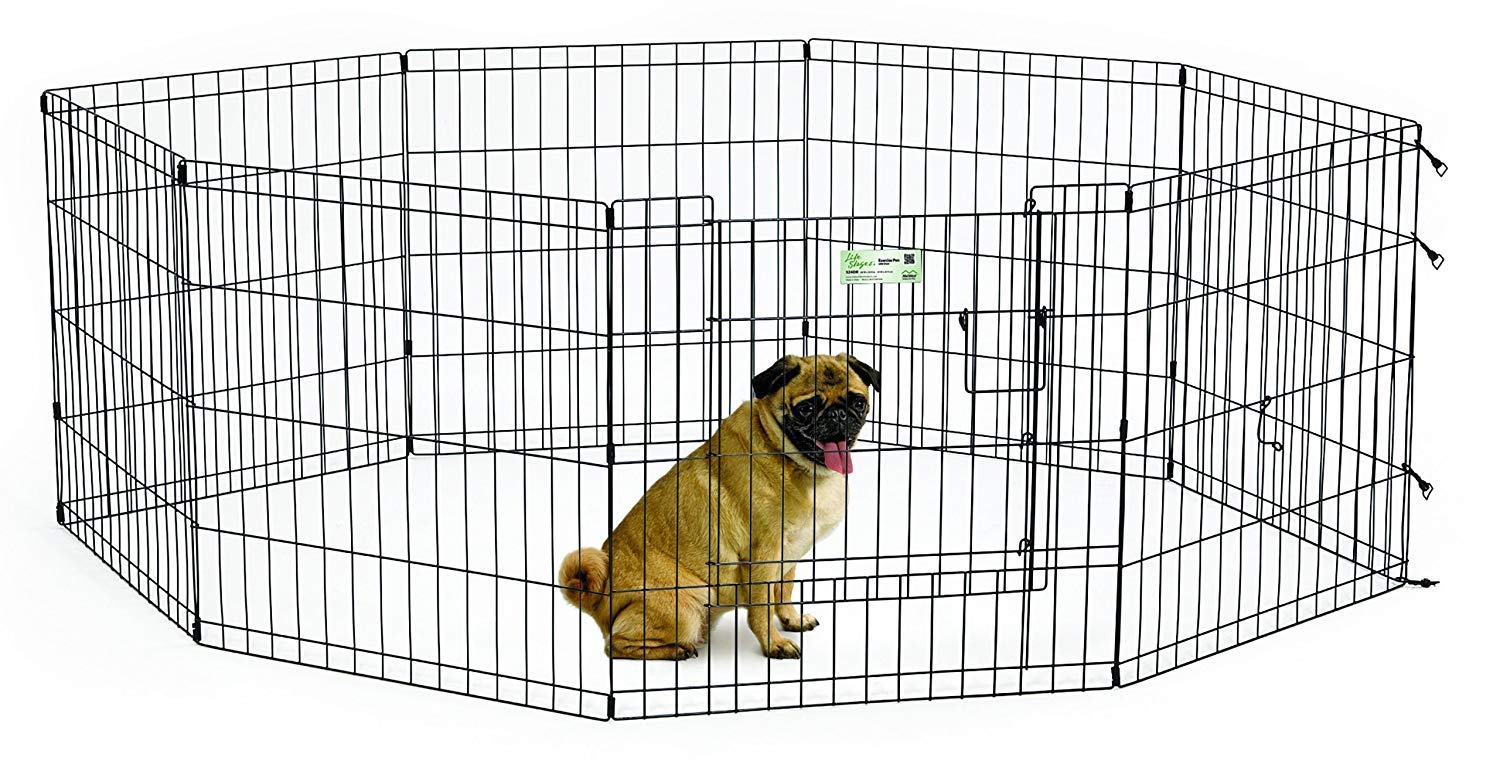 Midwest Exercise Pen, Black, 24 Inch