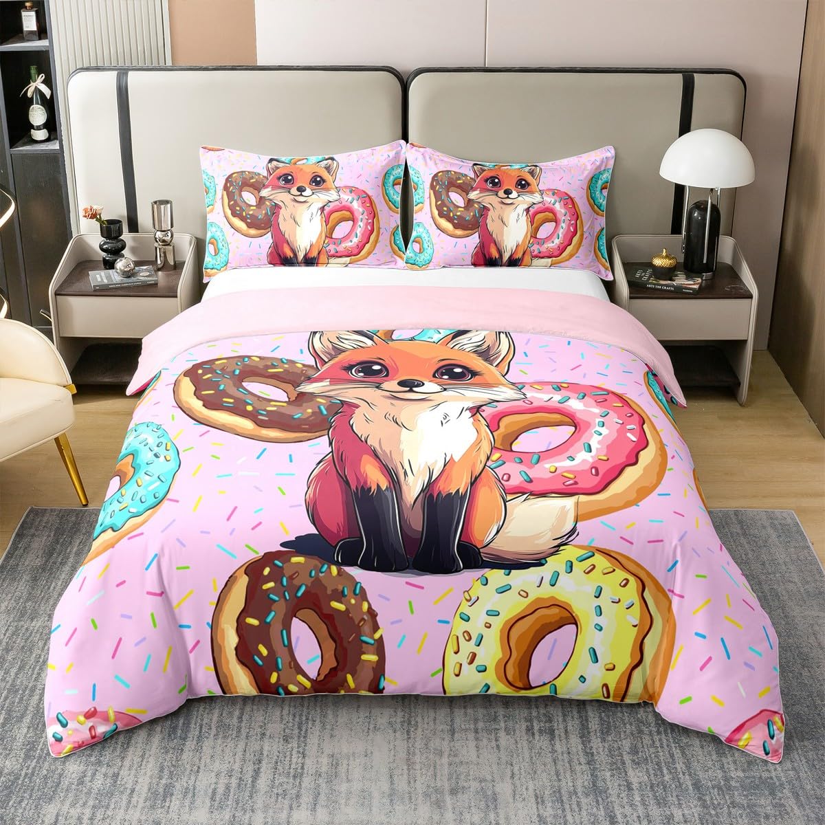 Housse de couette 220x240 renard pour transformer la chambre enfant