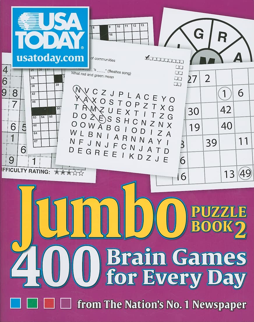 USA TODAY Jumbo Puzzle Book 2: 400 Brain Games for Every Day (USA Today Puzzles) (Volume 11) Paperback – September 15, 2009