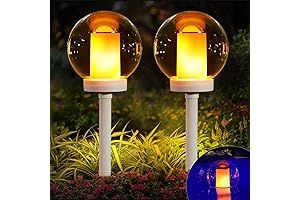 Xtorch Solar Flame Lights Outdoor, Solar Torch Lights with Flickering Flame