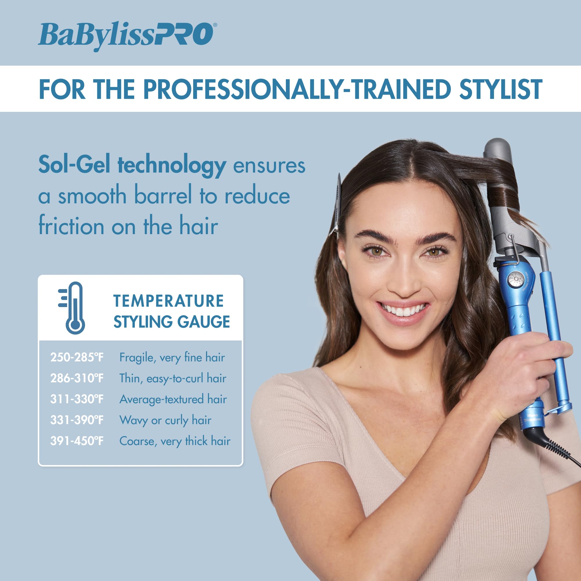 BaBylissPRO Nano Titanium Marcel Curling Iron