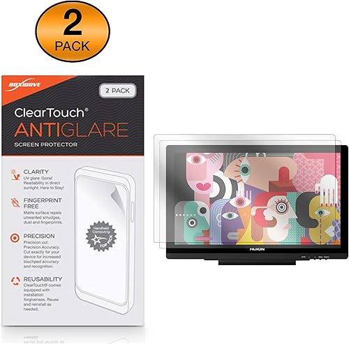 Miniatura 10 de BoxWave - Protector de pantalla compatible con Huion KAMVAS GT-191 V2, ClearTouch Crystal (paquete de 2), película HD, protege contra arañazos para